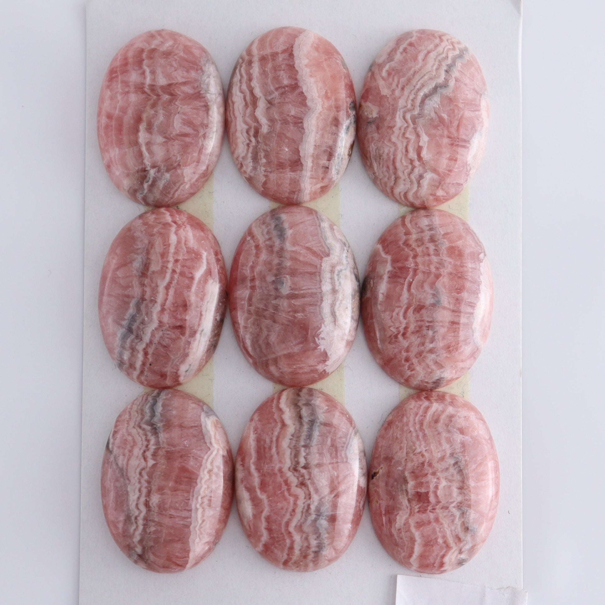 Rhodocrosite Cabs Set of 9 - Expert Wholesale and Supplier of Wholesale Crystals & Bulk Gemstones, ["Cabs","Rhodochrosite"]