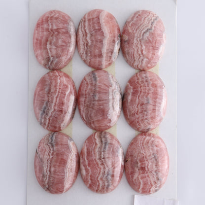 Rhodocrosite Cabs Set of 9 - Expert Wholesale and Supplier of Wholesale Crystals & Bulk Gemstones, ["Cabs","Rhodochrosite"]