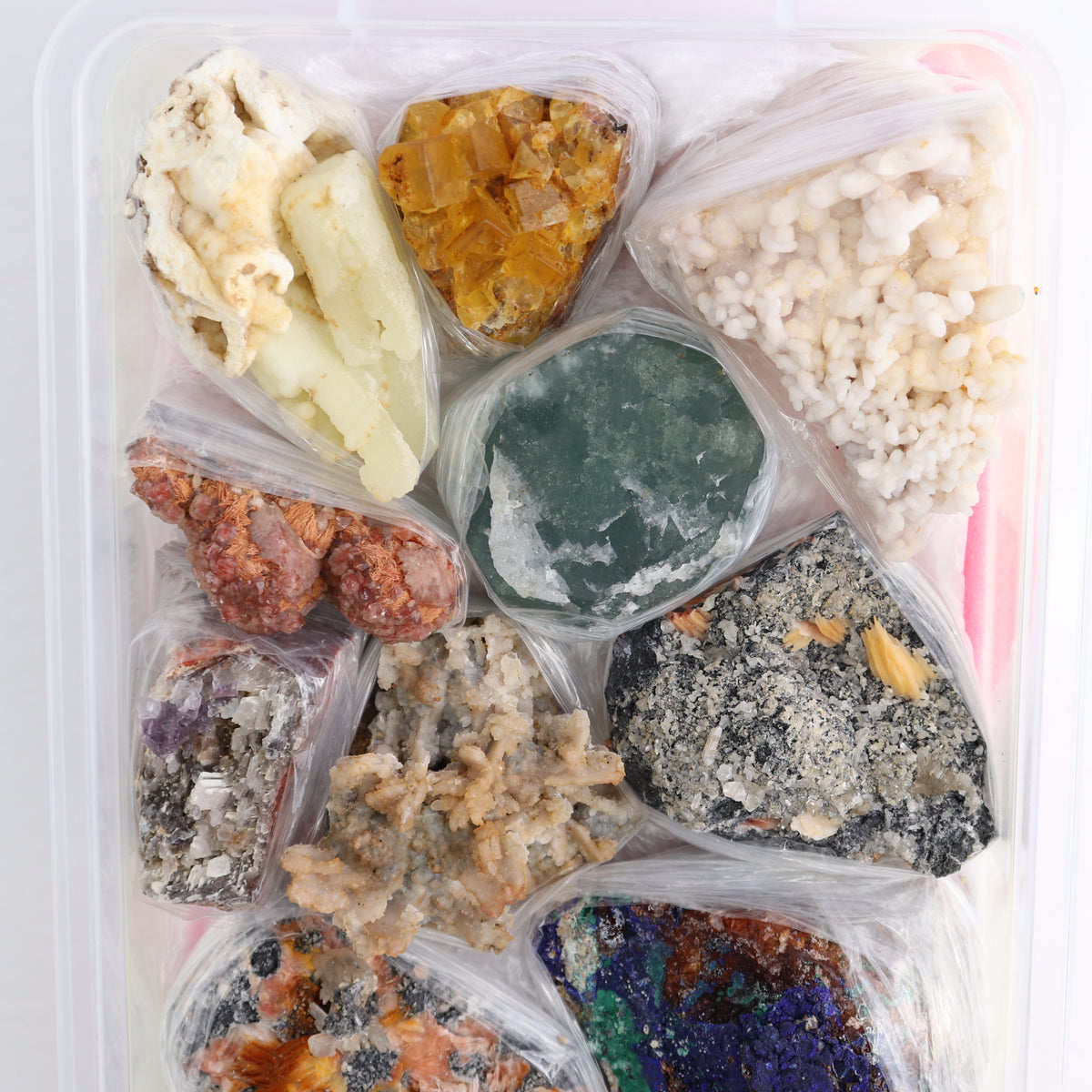 Mixed Minerals Flat from Morocco | Mi Esperanza Minerals | Supplier of Crystals and Onyx