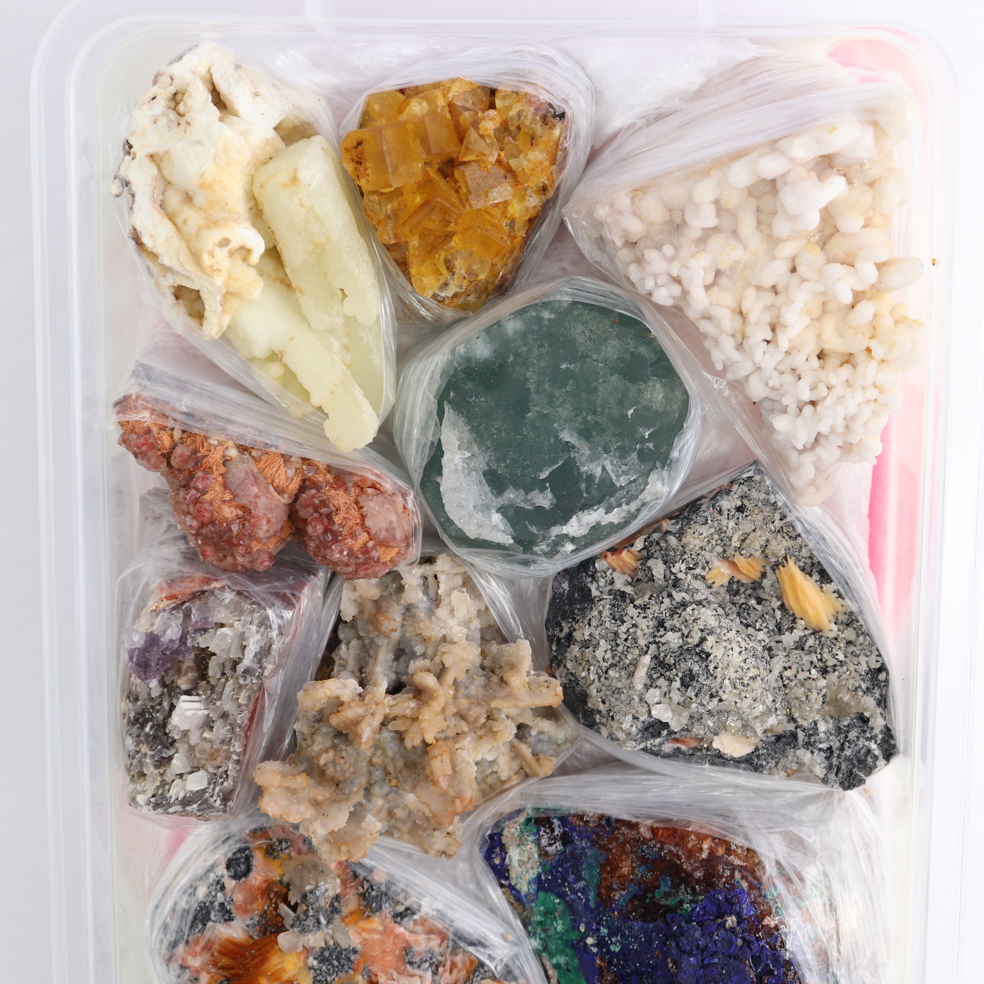 Mixed Minerals Flat from Morocco | Mi Esperanza Minerals | Supplier of Crystals and Onyx