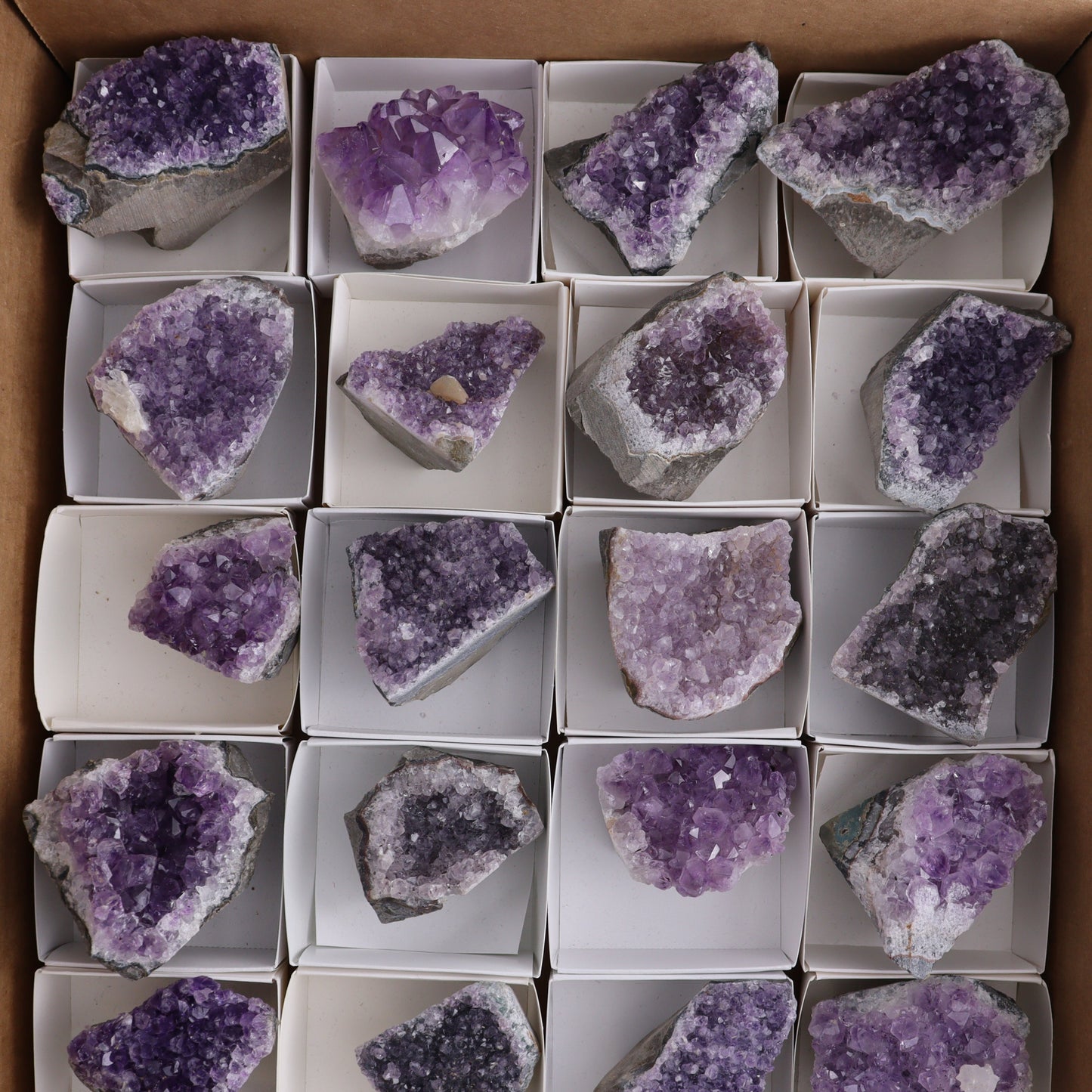 Amethyst Cut Bases Set of 24 - Expert Wholesale and Supplier of Wholesale Crystals & Bulk Gemstones, ["Amethyst","Cut Base","Freeforms"]