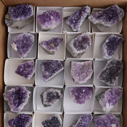 Amethyst Cut Bases Set of 24 - Expert Wholesale and Supplier of Wholesale Crystals & Bulk Gemstones, ["Amethyst","Cut Base","Freeforms"]