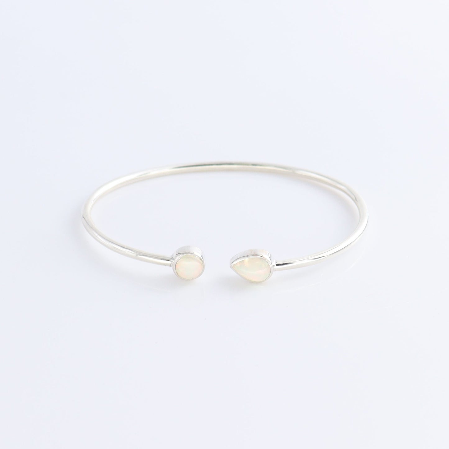 One Ethiopian Opal Sterling Silver Bracelet - Expert Wholesale and Supplier of Wholesale Crystals & Bulk Gemstones, ["Bracelet","bracelets","ethiopian opal"]