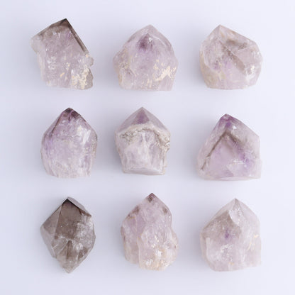 Phantom Amethyst Top Polished Set of 37 - Expert Wholesale and Supplier of Wholesale Crystals & Bulk Gemstones, ["Flats","Phantom Amethyst"]