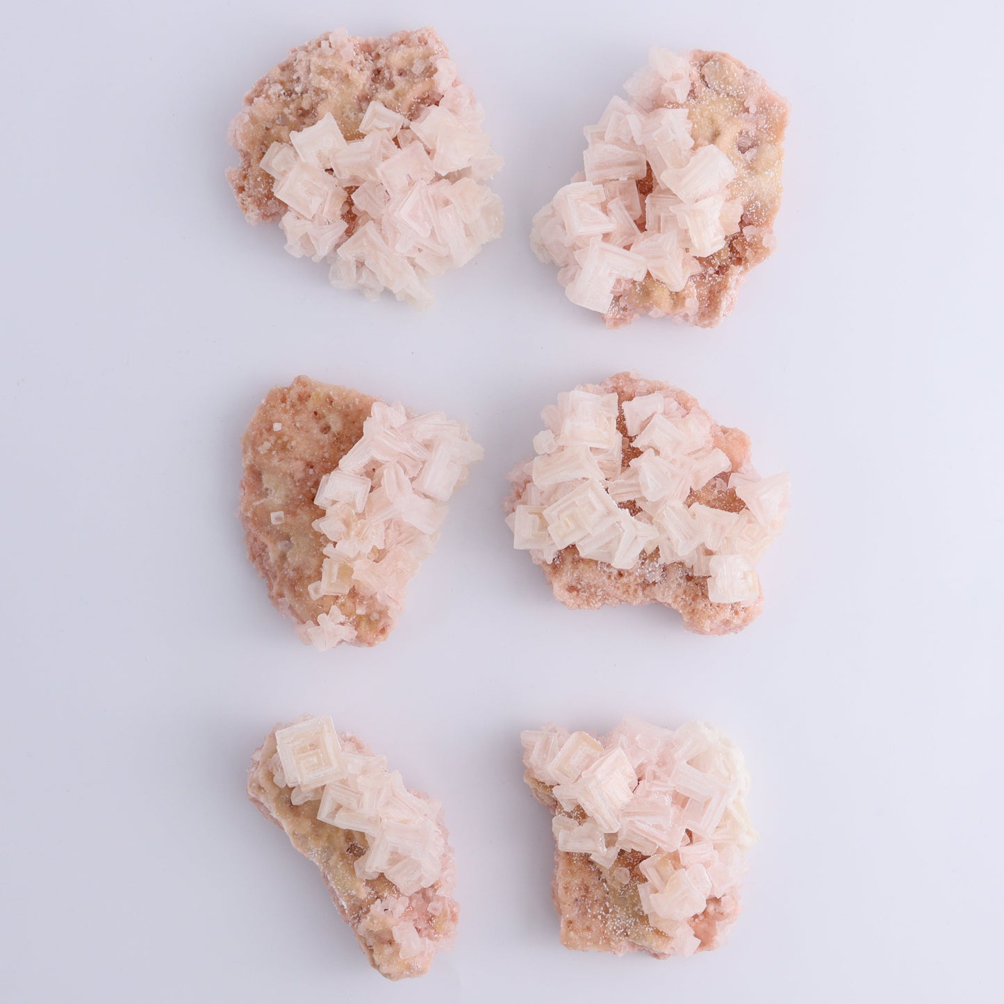 Searles Lake Halite Flat of 6 - Expert Wholesale and Supplier of Wholesale Crystals & Bulk Gemstones, ["Flats","Halite","United States"]