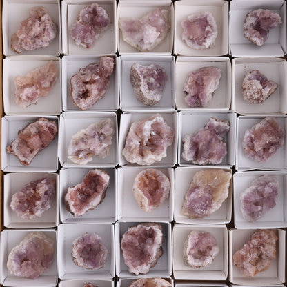 Pink Amethyst Flat of 30 - Expert Wholesale and Supplier of Wholesale Crystals & Bulk Gemstones, ["Amethyst","Pink Amethyst"]