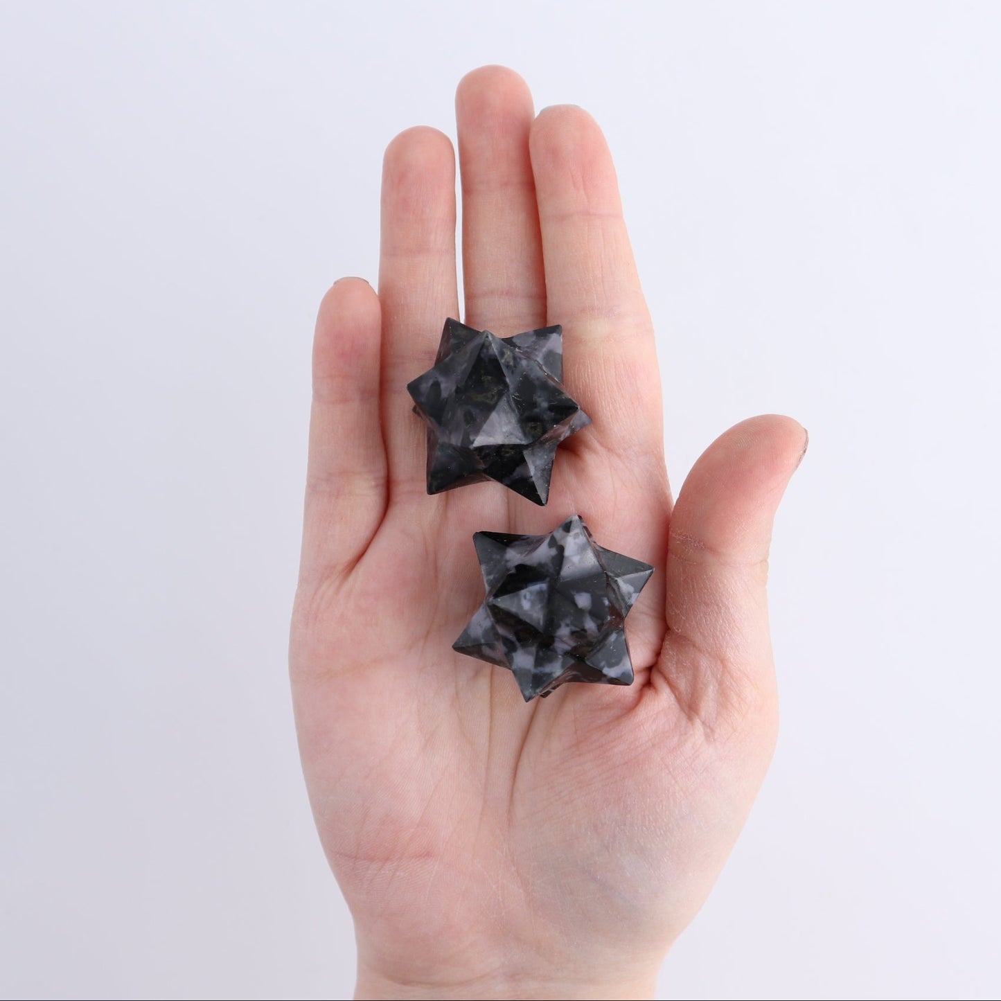 Indigo Gabbro Stars Set of 16 & 4 Cut Base Star
