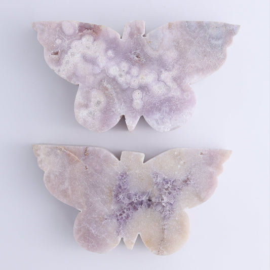 Pink Amethyst Butterflies Set of 2 - Expert Wholesale and Supplier of Wholesale Crystals & Bulk Gemstones, ["Amethyst","Brazil","Butterflies","Pink Amethyst"]