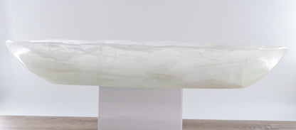 Mexican Onyx/Calcite Canoe Bowl - Expert Wholesale and Supplier of Wholesale Crystals & Bulk Gemstones, ["Bowls","Calcite","canoe","Mexico","onyx"]
