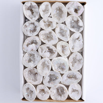 One Aura Quartz Geodes Flat Blind