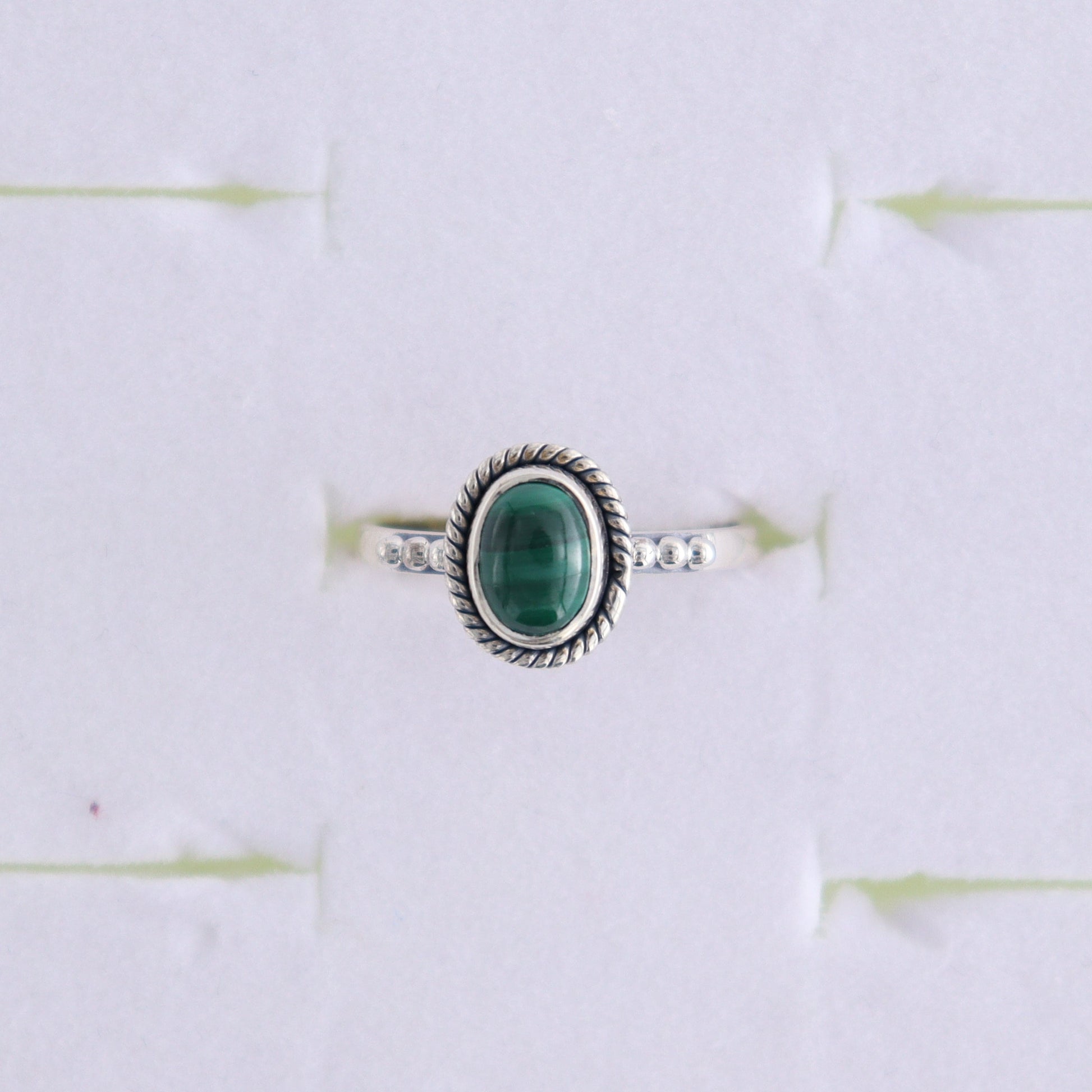 Malachite Rings Set of 7 (Ring Holders Not Included) - Expert Wholesale and Supplier of Wholesale Crystals & Bulk Gemstones, ["Malachite","Ring","rings","sterling silver"]