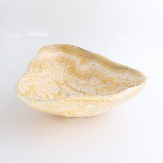 Mexican Onyx/Calcite Bowl 13" - Expert Wholesale and Supplier of Wholesale Crystals & Bulk Gemstones, ["Bowls","Calcite","Mexico","onyx"]