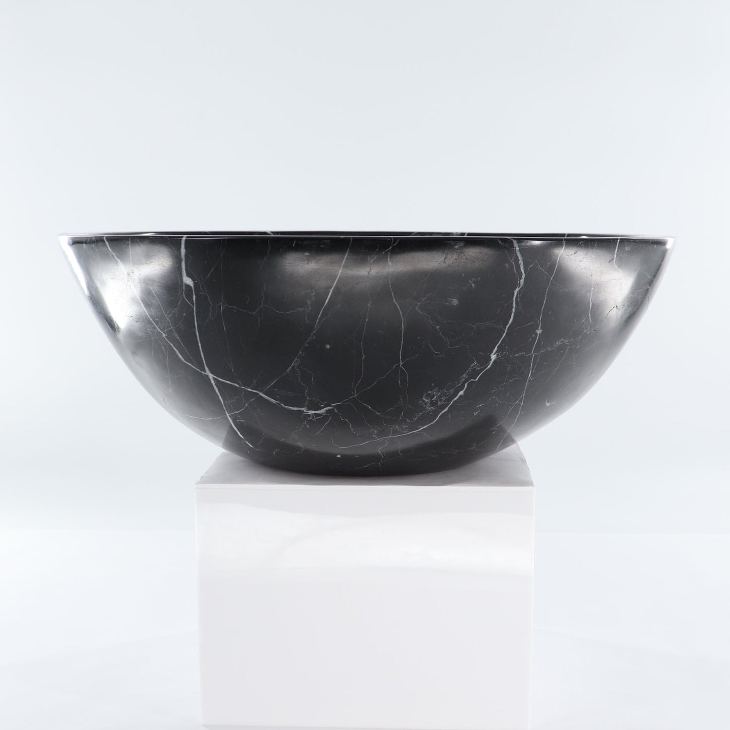 Mexican Black Marble Round Sink Bowl - Expert Wholesale and Supplier of Wholesale Crystals & Bulk Gemstones, ["Black Marble","Bowls","Marble","Mexico"]