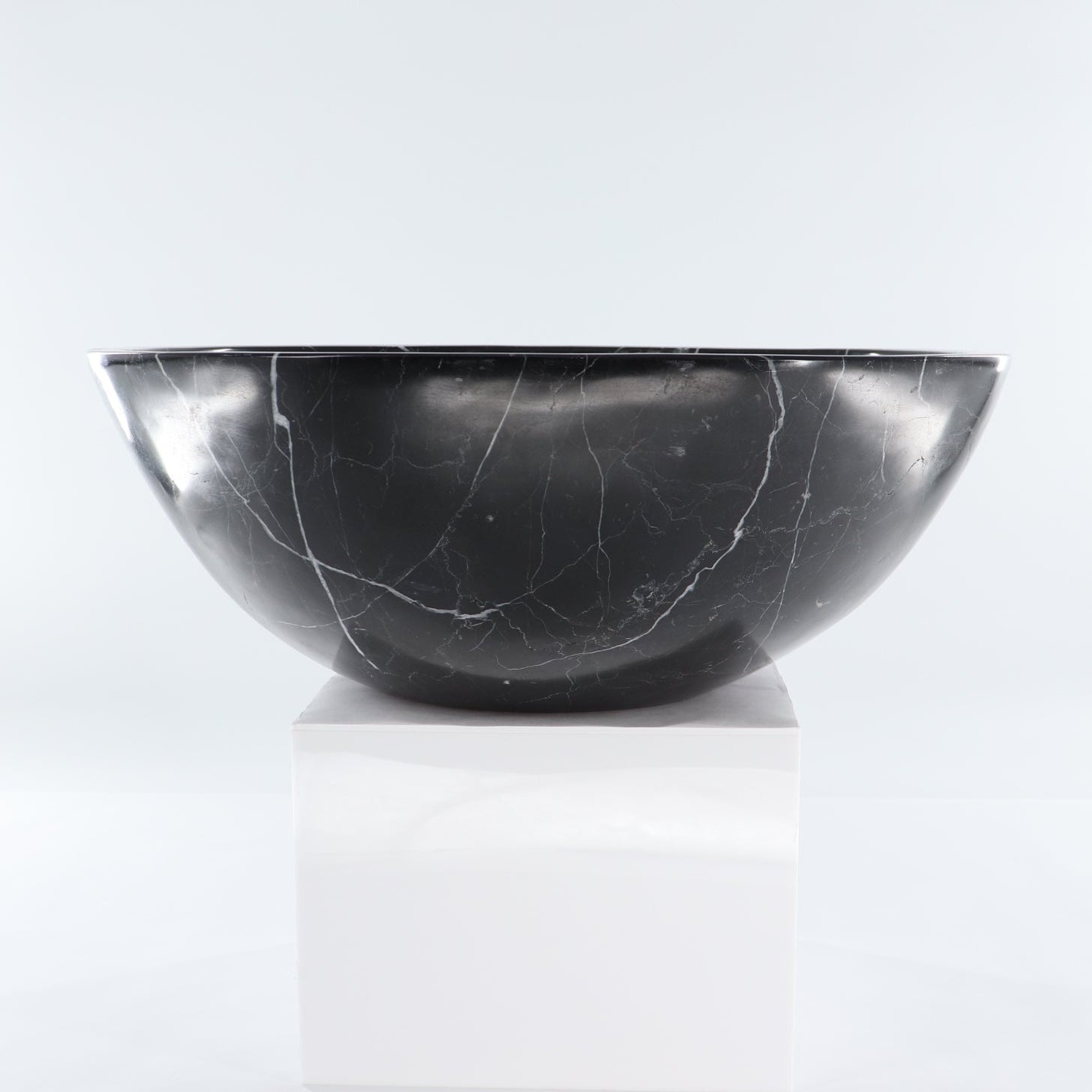 Mexican Black Marble Round Sink Bowl - Expert Wholesale and Supplier of Wholesale Crystals & Bulk Gemstones, ["Black Marble","Bowls","Marble","Mexico"]