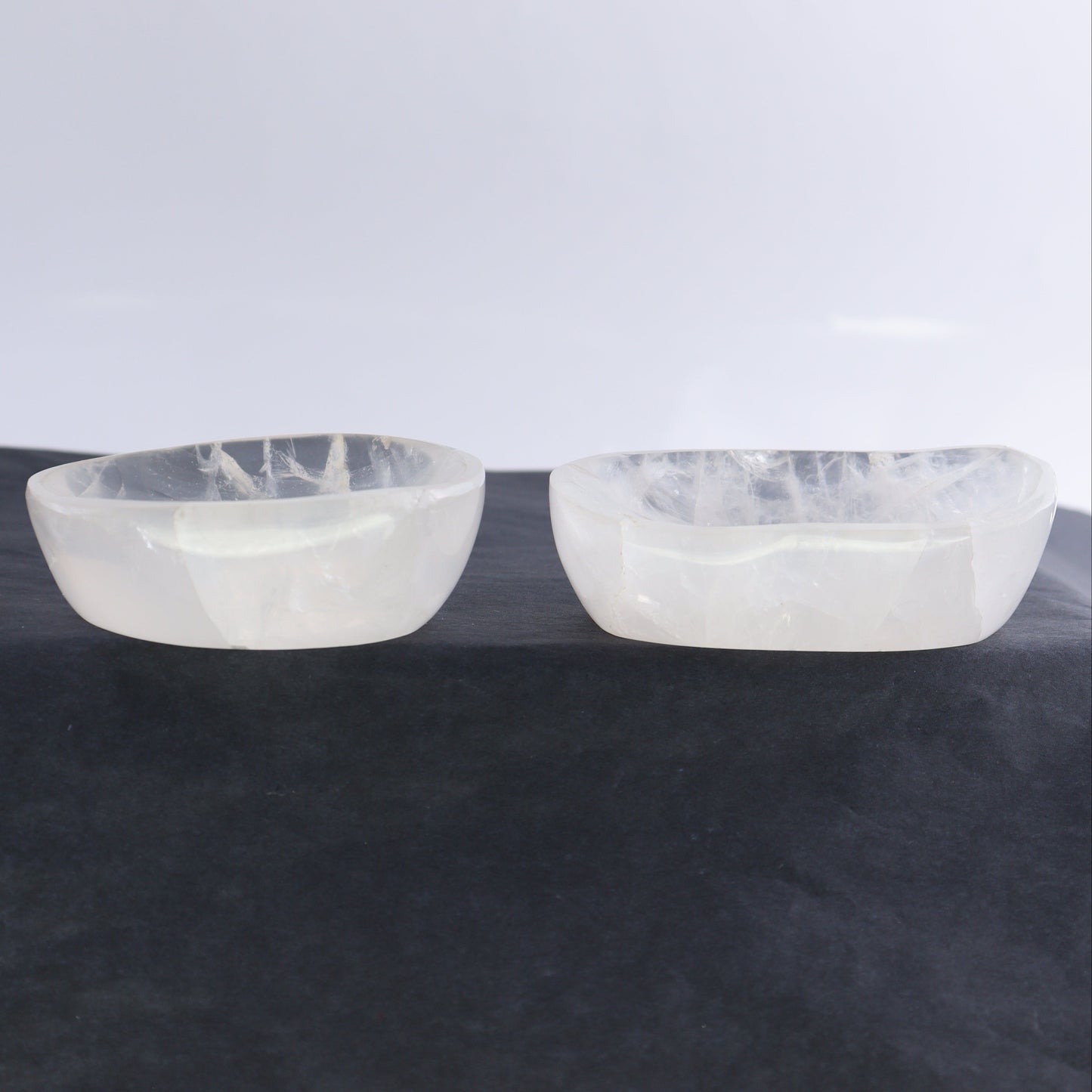 Clear Quartz Bowls Set of 6 - Expert Wholesale and Supplier of Wholesale Crystals & Bulk Gemstones, ["Bowls","Clear Quartz","Madagascar","Quartz"]
