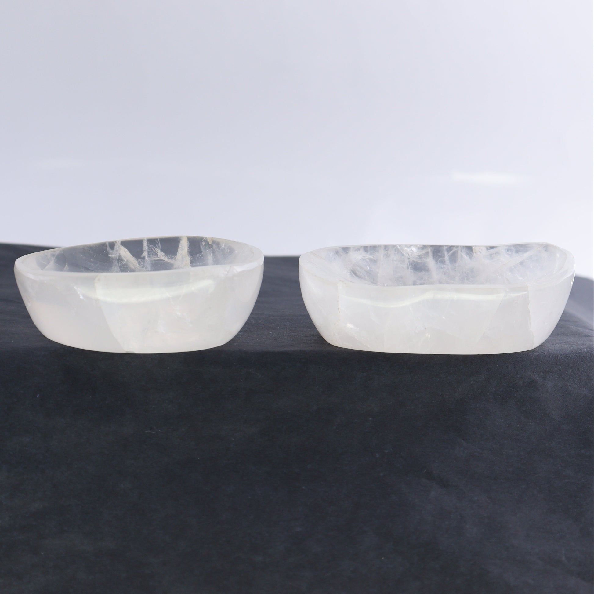 Clear Quartz Bowls Set of 6 - Expert Wholesale and Supplier of Wholesale Crystals & Bulk Gemstones, ["Bowls","Clear Quartz","Madagascar","Quartz"]