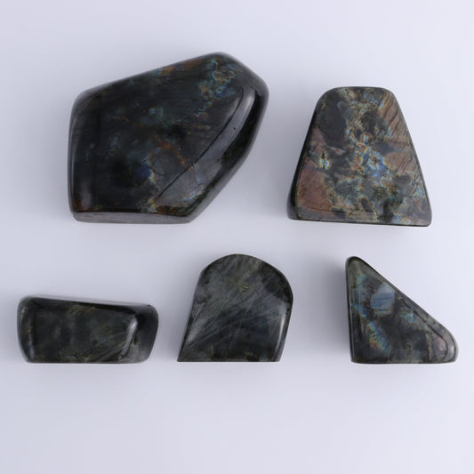 Labradorite Freeform Set of 5 - Expert Wholesale and Supplier of Wholesale Crystals & Bulk Gemstones, ["Freeforms","Labradorite","Madagascar"]