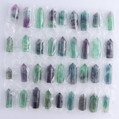 Fluorite Towers Pack of 36 - Expert Wholesale and Supplier of Wholesale Crystals & Bulk Gemstones, ["China","Fluorite","Towers"]