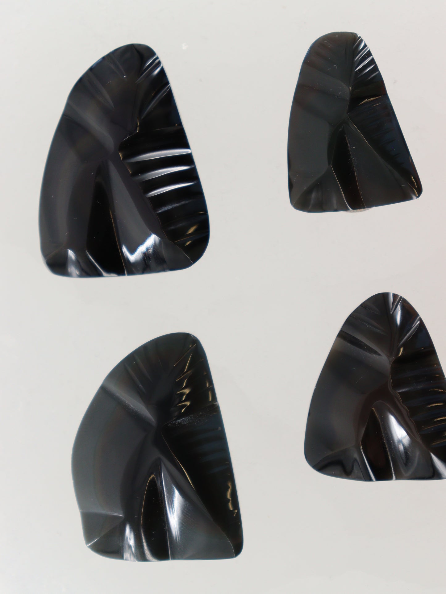 Rainbow Obsidian Carvings Set of 4