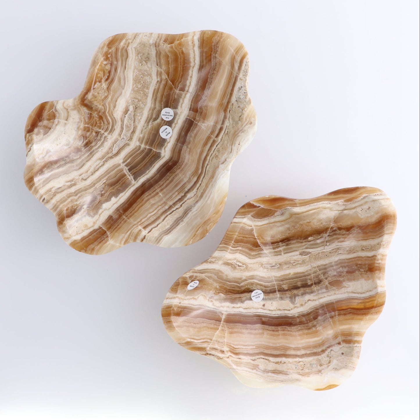 One Bowl Mexican Onyx/Calcite Honey Banding Polished