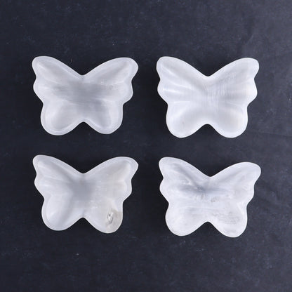 One Selenite (Satin Spar) Butterfly Bowl - Expert Wholesale and Supplier of Wholesale Crystals & Bulk Gemstones, ["Bowls","Butterfly","Morocco","Selenite"]