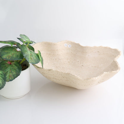 Mexican Travertine Bowl 13"