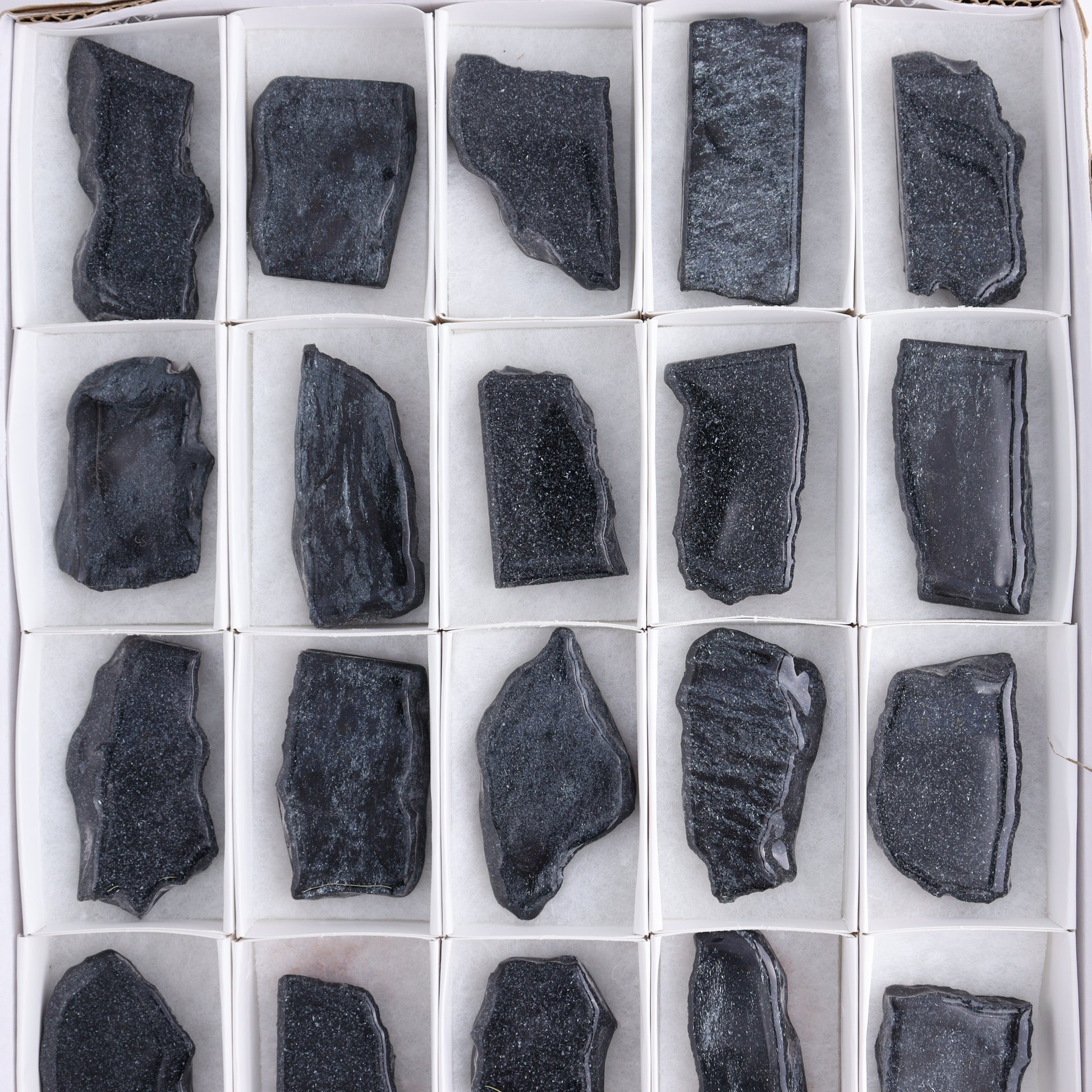 Specularite Flat of 25 - Expert Wholesale and Supplier of Wholesale Crystals & Bulk Gemstones, ["flat","Flats","Specularite","United States"]