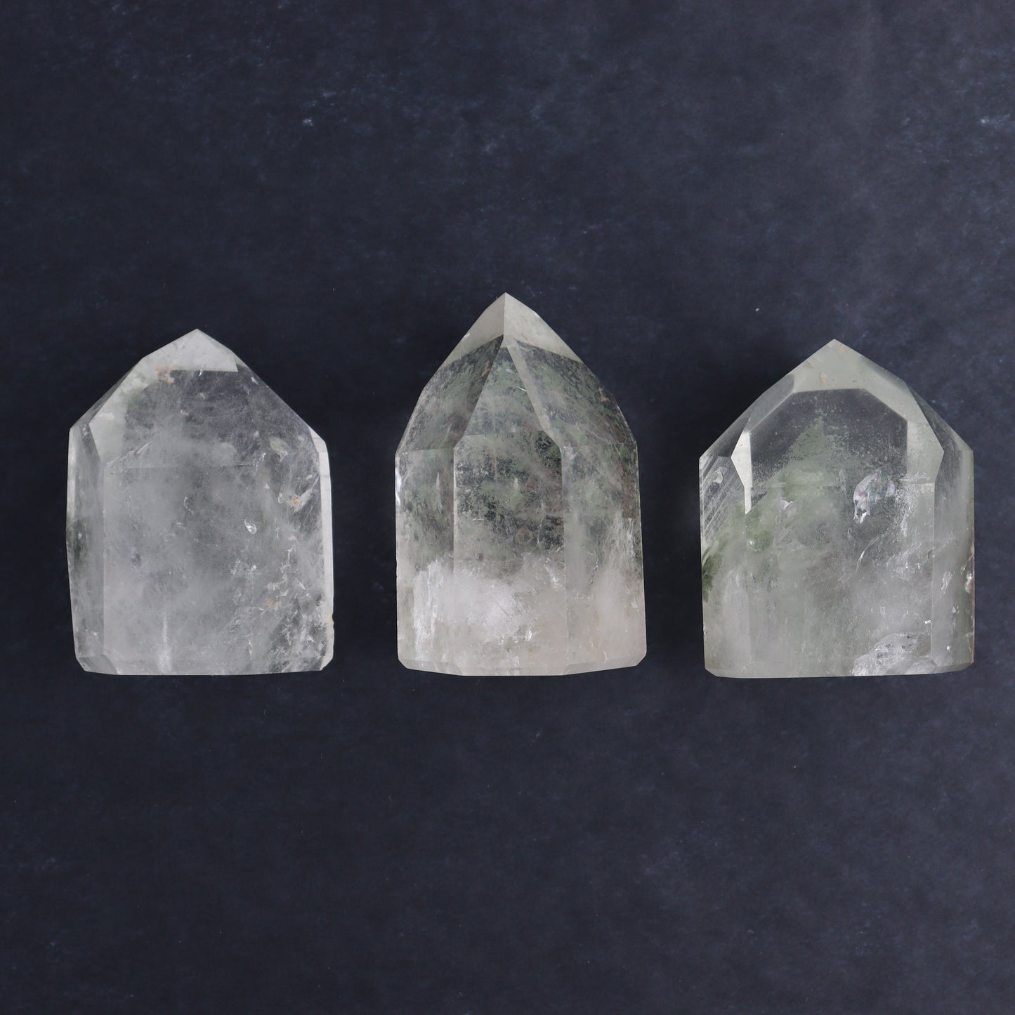 Garden Quartz Towers Set of 3 - Expert Wholesale and Supplier of Wholesale Crystals & Bulk Gemstones, ["Garden Quartz","Quartz","Towers"]