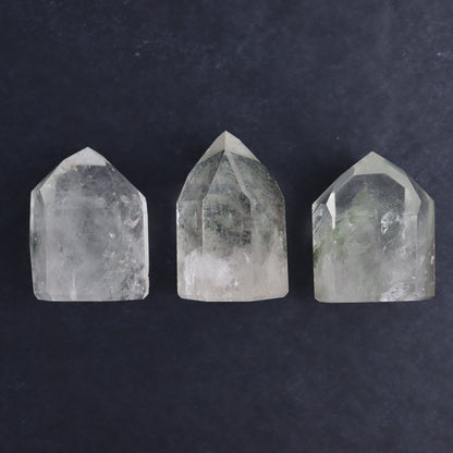 Garden Quartz Towers Set of 3 - Expert Wholesale and Supplier of Wholesale Crystals & Bulk Gemstones, ["Garden Quartz","Quartz","Towers"]
