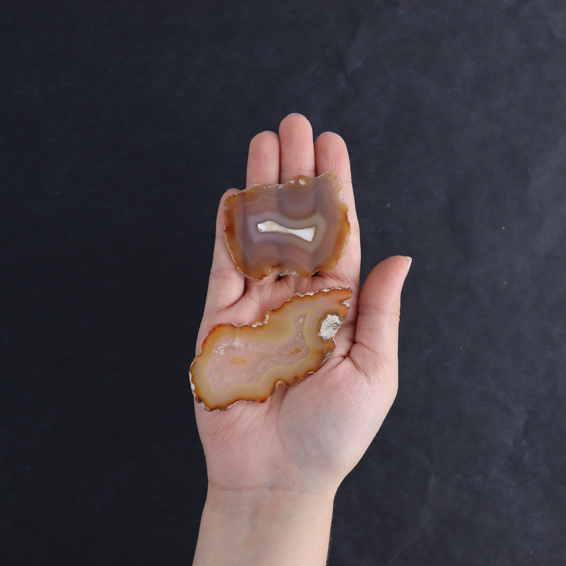 Iris Agate Slices Set of 9 - Expert Wholesale and Supplier of Wholesale Crystals & Bulk Gemstones, ["Agate","Iris Agate","Slices and Slabs"]