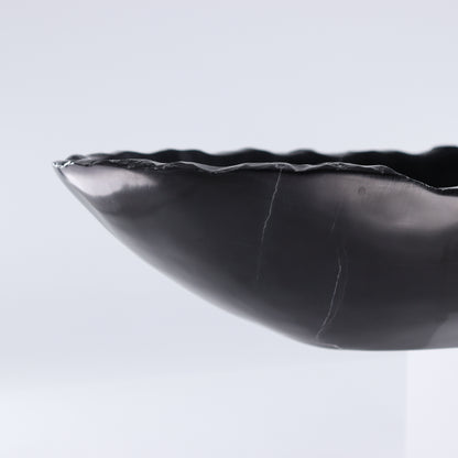Black Marble Canoe Bowl - Expert Wholesale and Supplier of Wholesale Crystals & Bulk Gemstones, ["Black Marble","Bowls","canoe","Marble","Mexico"]