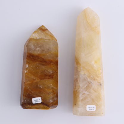 Golden Healer Towers Set of 4 - Expert Wholesale and Supplier of Wholesale Crystals & Bulk Gemstones, ["Brazil","Golden Healer","Towers"]
