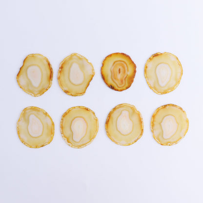 Iris Agate Slices Set of 8 - Expert Wholesale and Supplier of Wholesale Crystals & Bulk Gemstones, ["Agate","Iris Agate","Slices and Slabs"]