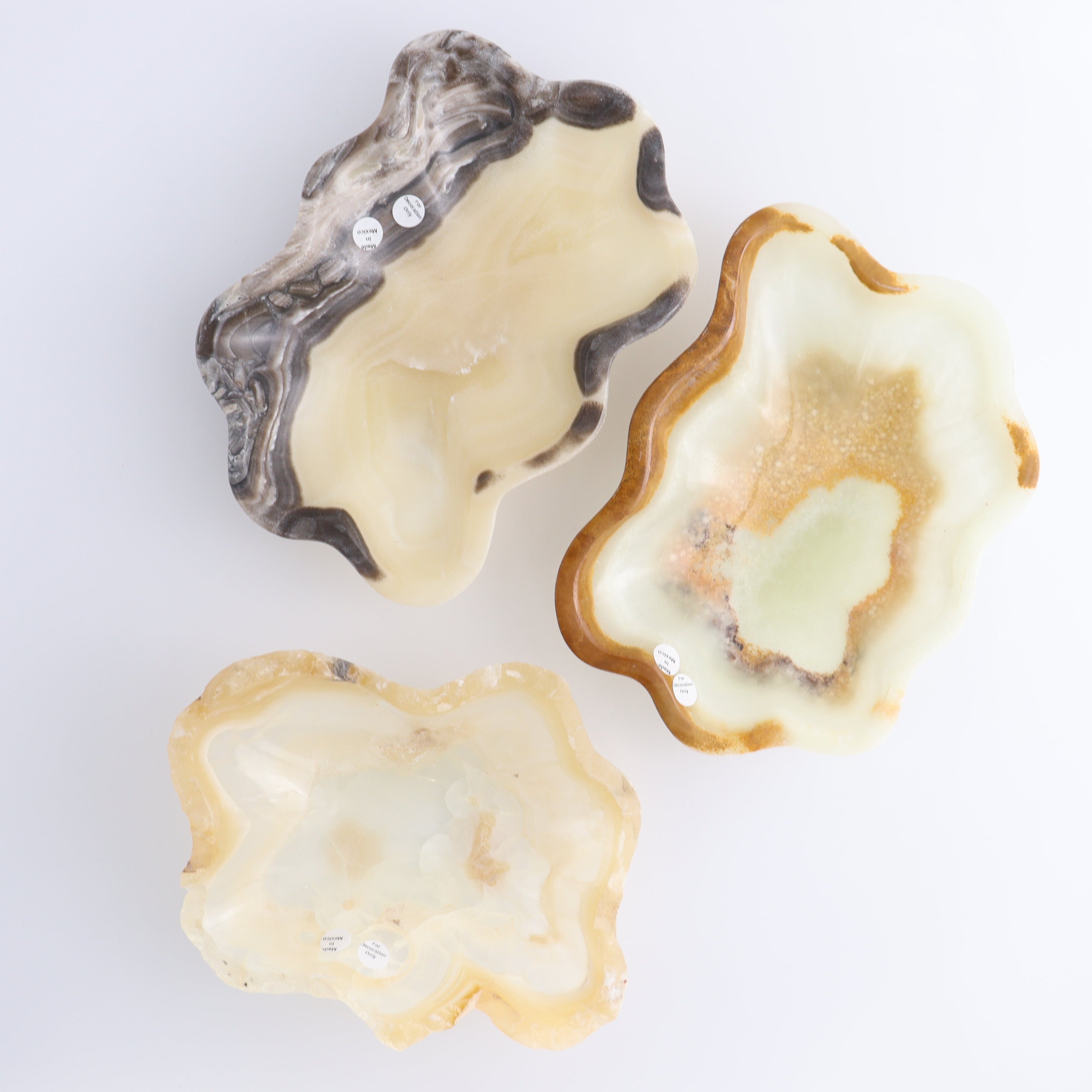Onyx Bowl Set of 3 - Expert Wholesale and Supplier of Wholesale Crystals & Bulk Gemstones, ["Bowls","Mexico","onyx"]