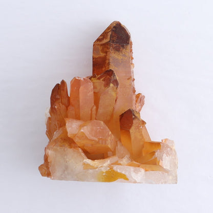 Tangerine Quartz Clusters Set of 4