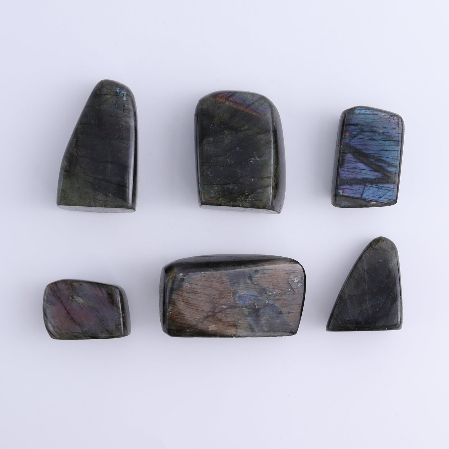 Labradorite Freeform Set of 23 - Expert Wholesale and Supplier of Wholesale Crystals & Bulk Gemstones, ["Freeforms","Labradorite","Madagascar"]