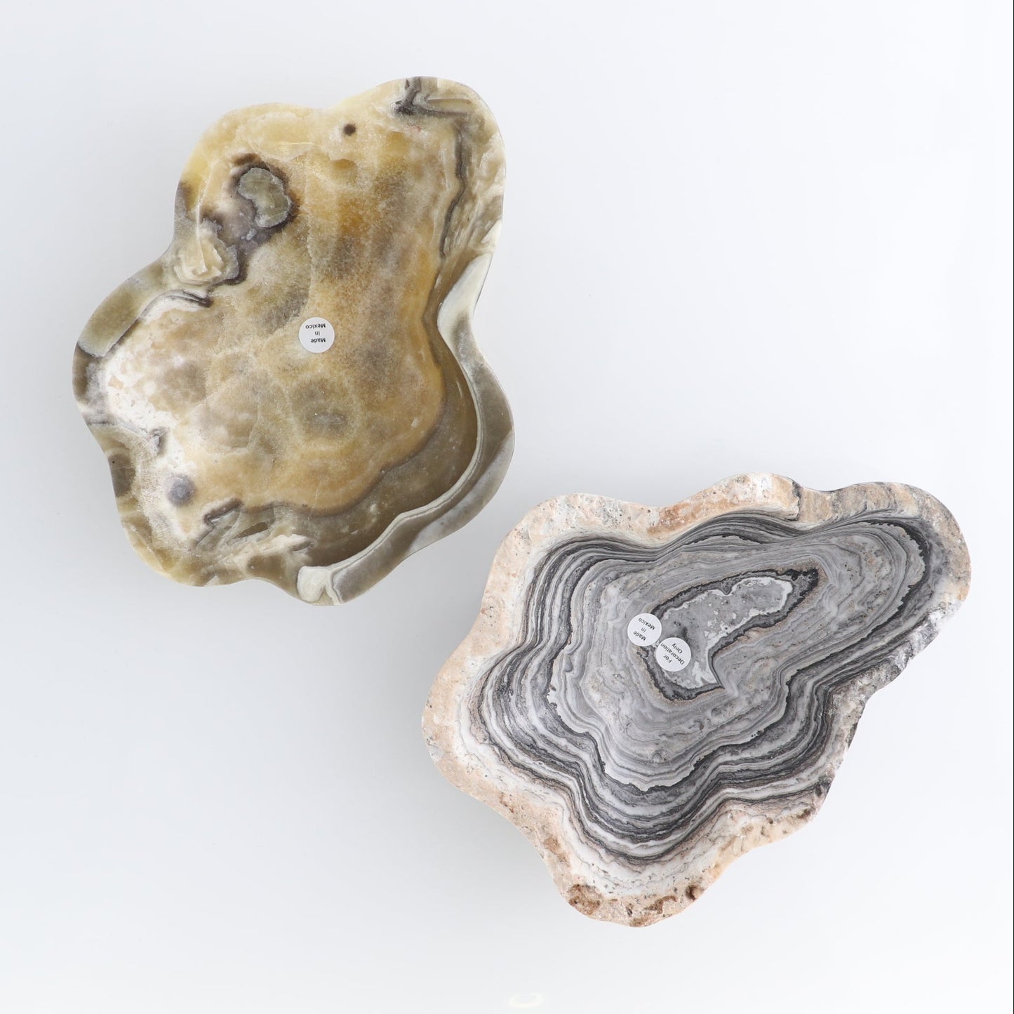 One Small Bowl Mexican Onyx/Calcite Black & Yellow Zebra