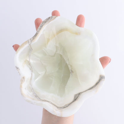 One Mexican Onyx/Calcite Green Irregular Bowl - Expert Wholesale and Supplier of Wholesale Crystals & Bulk Gemstones, ["bowl","Bowls","Calcite","Catalog Onyx","Decorative Dish","Mexico","onyx"]