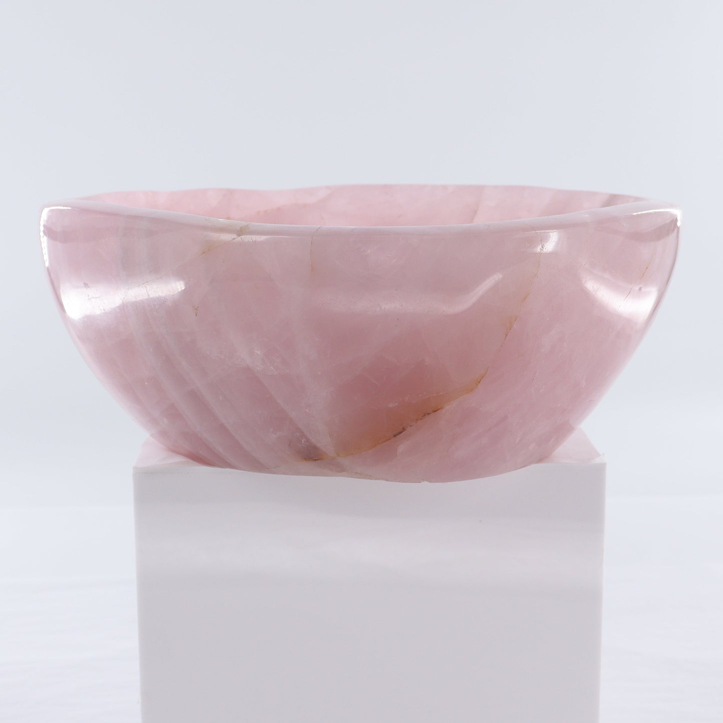 Rose Quartz Bowl - Expert Wholesale and Supplier of Wholesale Crystals & Bulk Gemstones, ["Bowls","Madagascar","Rose Quartz"]