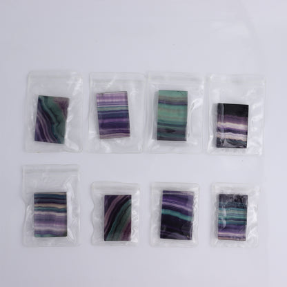 Fluorite Mini Slab Set of 8 - Expert Wholesale and Supplier of Wholesale Crystals & Bulk Gemstones, ["China","Fluorite","Rectangle"]