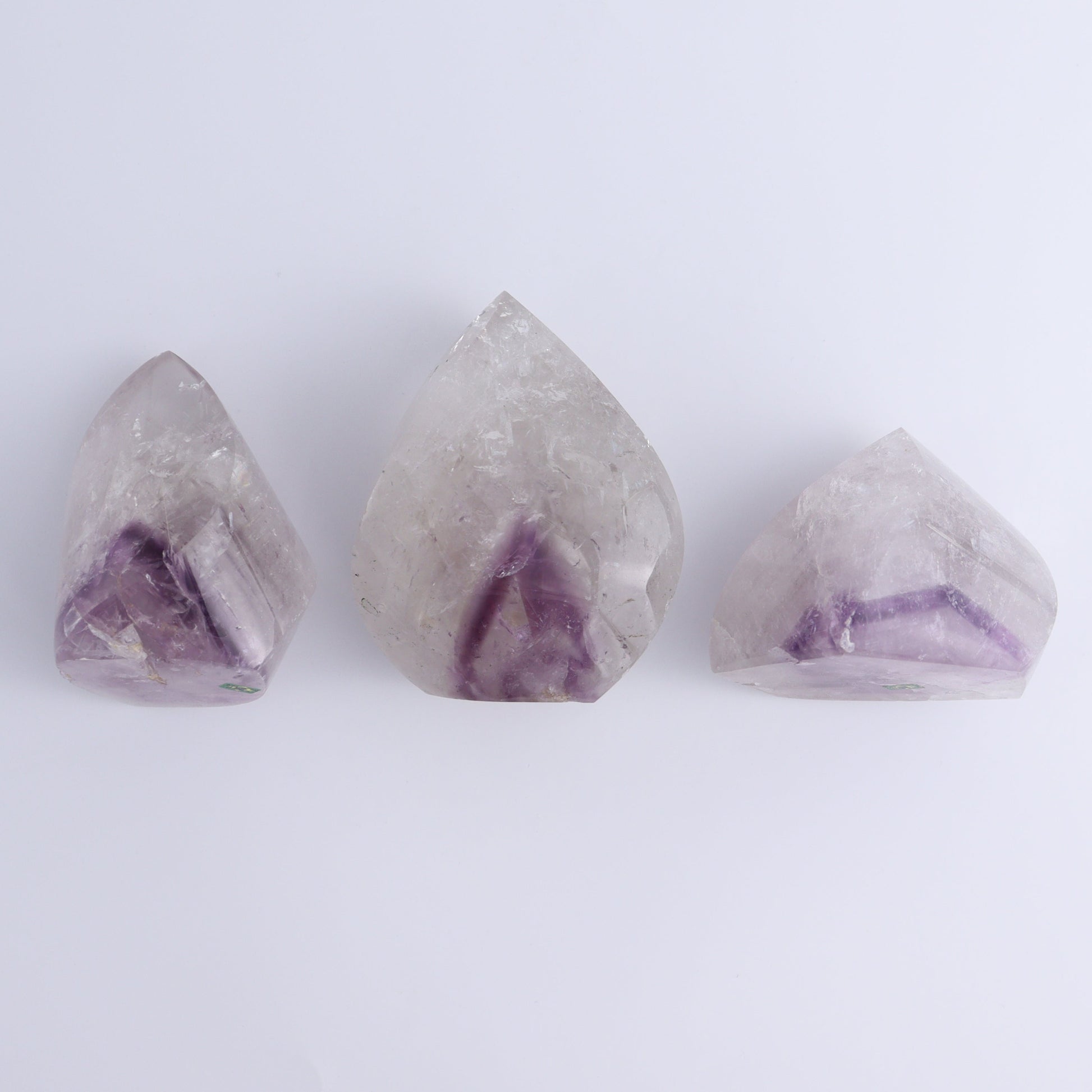 Imperfect Amethyst Flames Set of 3 - Expert Wholesale and Supplier of Wholesale Crystals & Bulk Gemstones, ["Amethyst","Brazil","flames"]