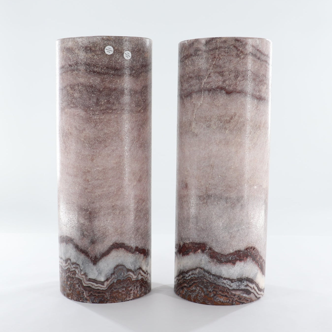 One Wide Purple Mexican Onyx/Calcite Lamp Blind