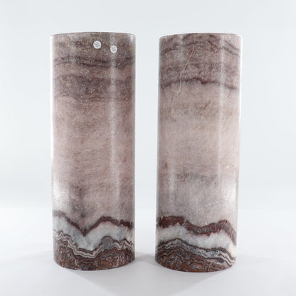 One Wide Purple Mexican Onyx/Calcite Lamp Blind