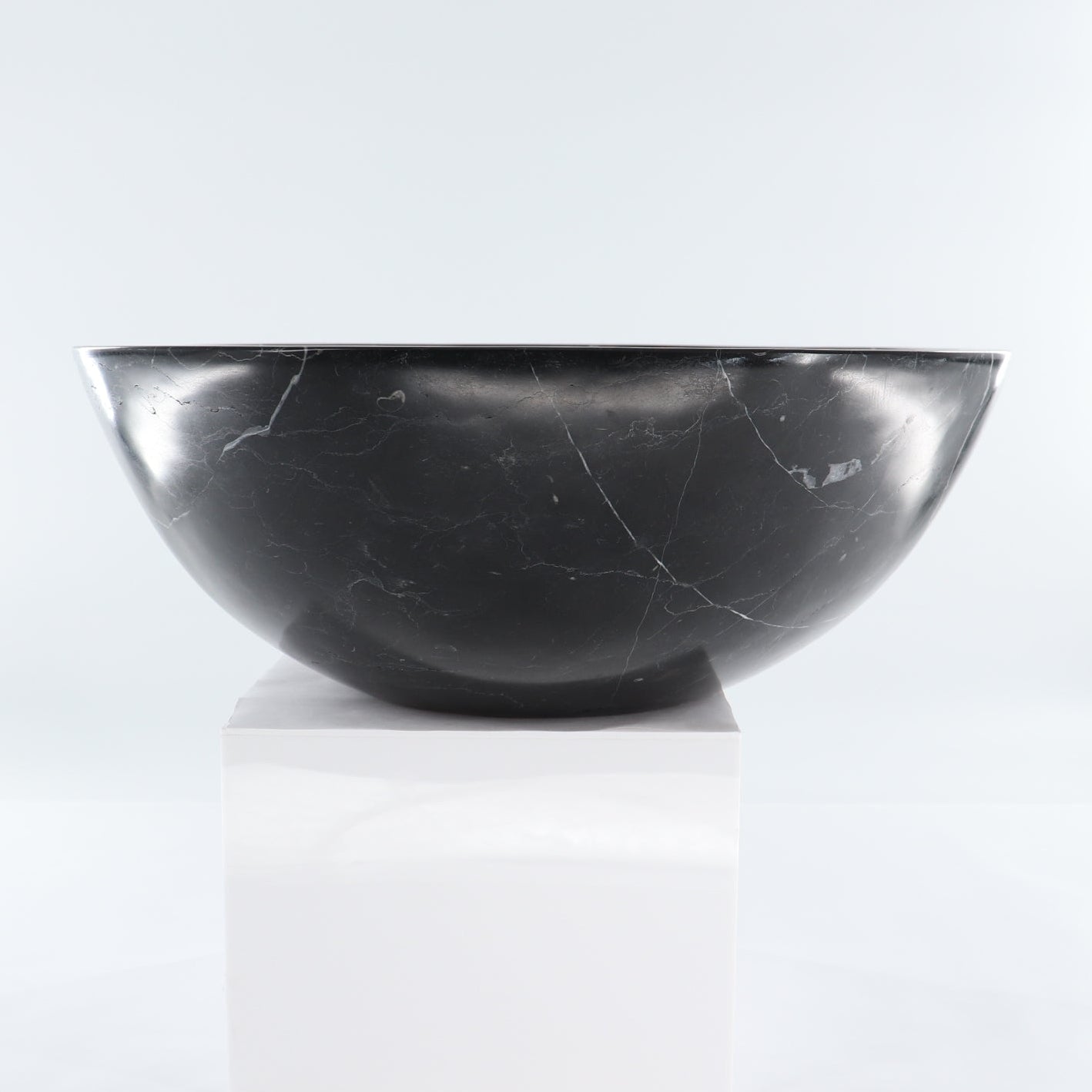Mexican Black Marble Round Sink Bowl - Expert Wholesale and Supplier of Wholesale Crystals & Bulk Gemstones, ["Black Marble","Bowls","Marble","Mexico"]