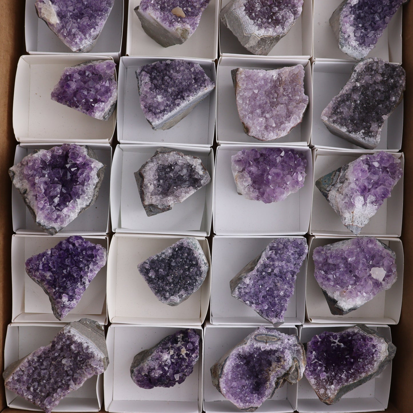 Amethyst Cut Bases Set of 24 - Expert Wholesale and Supplier of Wholesale Crystals & Bulk Gemstones, ["Amethyst","Cut Base","Freeforms"]