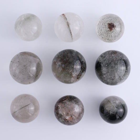 Quartz Spheres Set of 9 - Expert Wholesale and Supplier of Wholesale Crystals & Bulk Gemstones, ["Quartz","Spheres"]