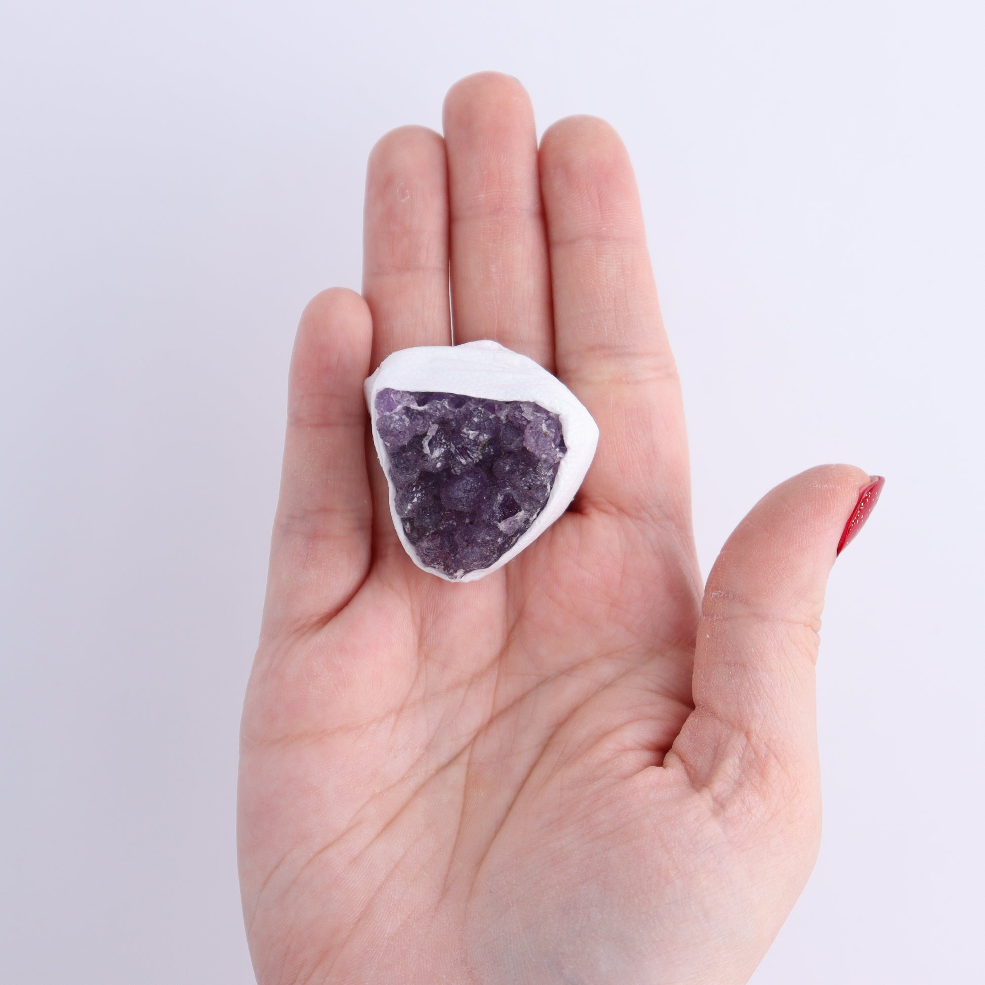 Uruguay Rainbow Amethyst Clusters Flat of 13 - Expert Wholesale and Supplier of Wholesale Crystals & Bulk Gemstones, ["Amethyst","Clusters","Rainbow Amethyst","Sugar Rainbow Amethyst","Uruguay"]