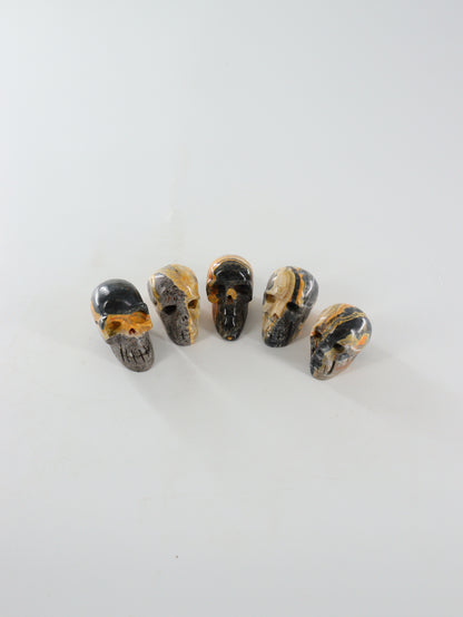 Bumblebee Jasper Skulls Set of 5 - Expert Wholesale and Supplier of Wholesale Crystals & Bulk Gemstones, []