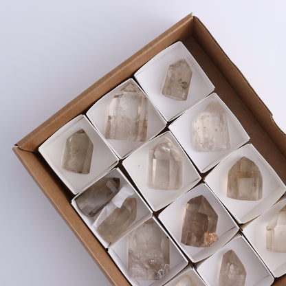 Smoky Quartz Towers Set of 13 - Expert Wholesale and Supplier of Wholesale Crystals & Bulk Gemstones, ["Points","Quartz","Smoky Quartz","Towers"]