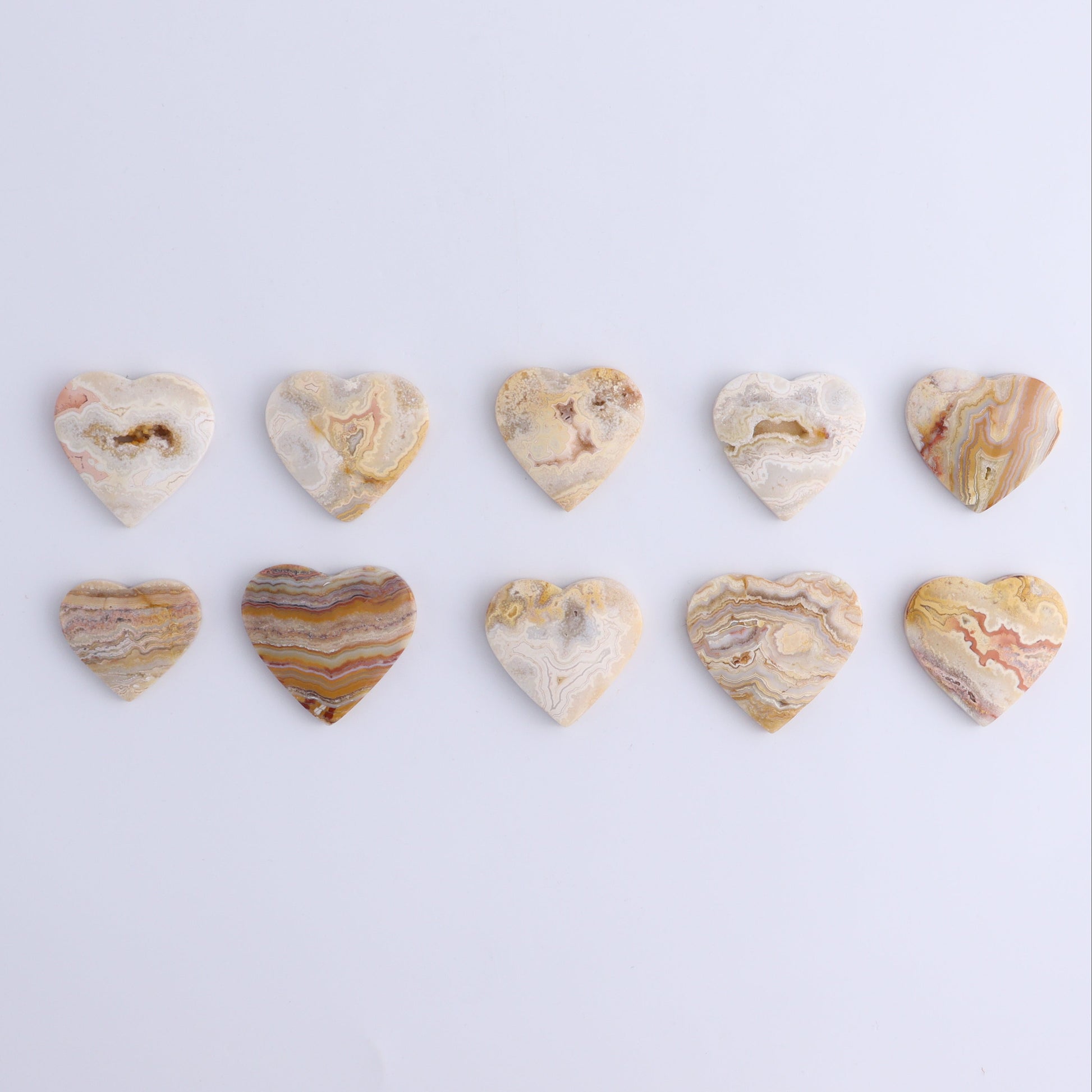 One Crazy Lace Agate Heart Cab - Expert Wholesale and Supplier of Wholesale Crystals & Bulk Gemstones, ["Agate","Cabs","Crazy Lace Agate","heart","Hearts"]